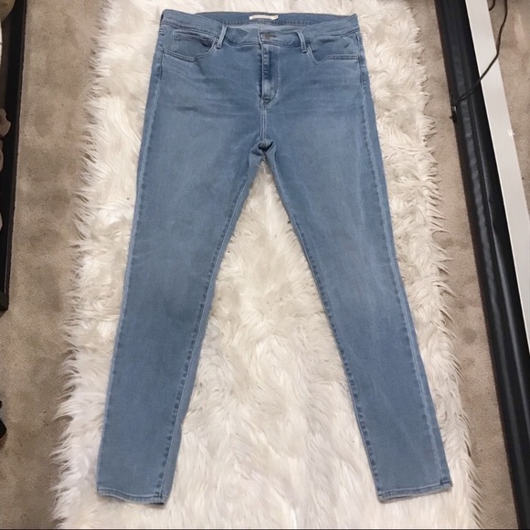 Levi’s 720 High Rise Super Skinny Jeans Light Wash - Picture 3 of 8